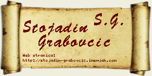 Stojadin Grabovčić vizit kartica